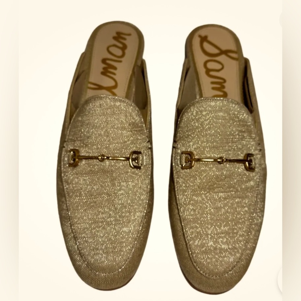Sam Edelman Gold Mules